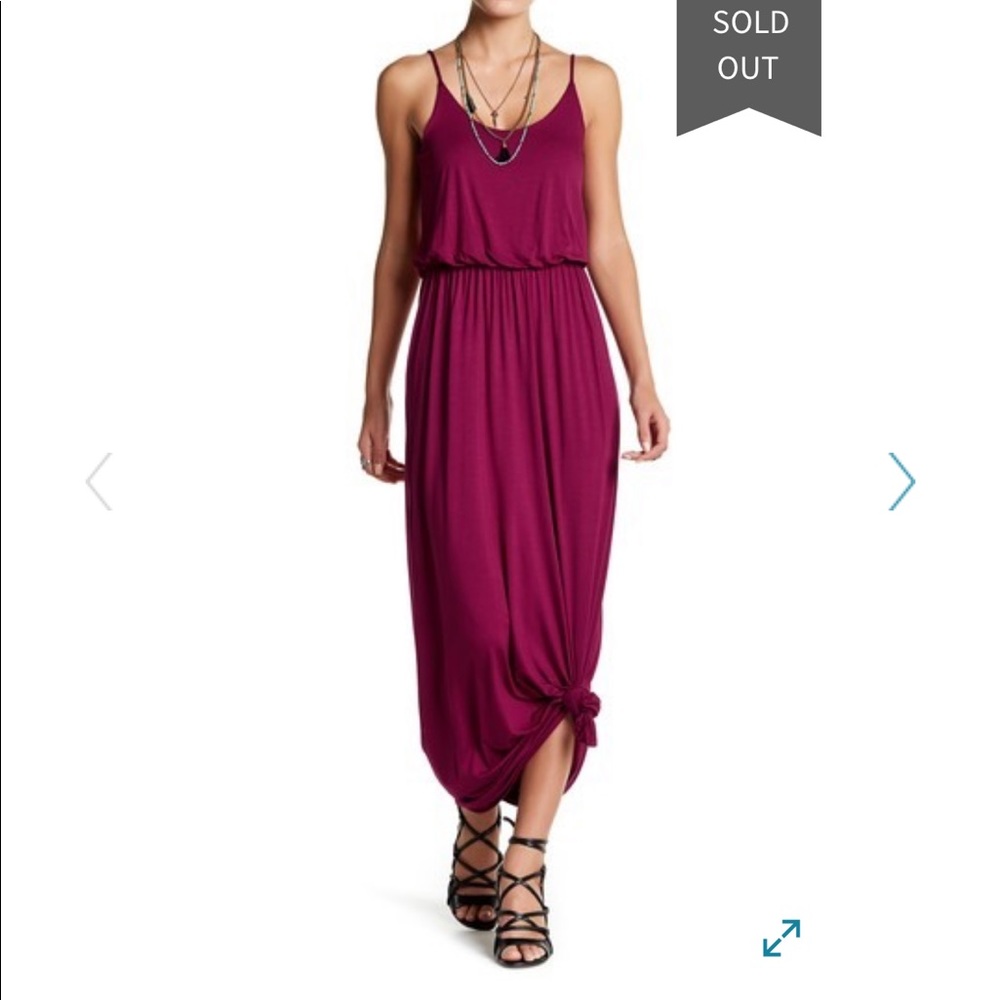 Lush coral Maxi dress